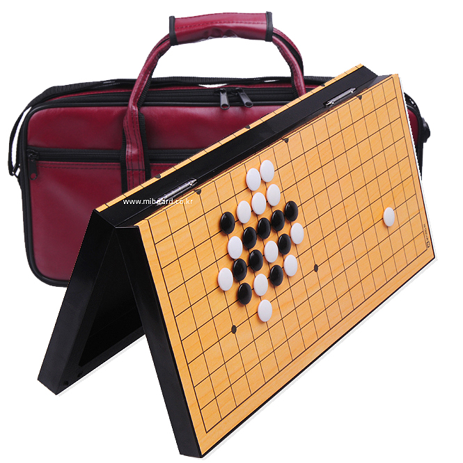 명인 대형 휴대용 자석바둑판 M-486+고급가방